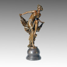 Танцующая статуя Бабочка Танцующая бронзовая скульптура, a. Gory TPE-219 (J)
